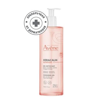 Avene Xeracalm Nutrition Душ-гел за лице и тяло 750 мл