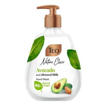 Teo Nature Elixir Avocado and Almond Milk Liquid Soap Течен сапун с аромат на авокадо и бадемово масло 300 мл