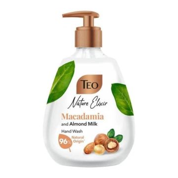 Teo Nature Elixir Macadamia and Almond Milk Liquid Soap Течен сапун с аромат на макадамия и бадемово масло 300 мл