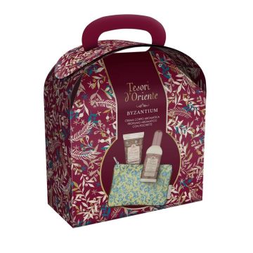 Tesori d'Oriente Byzantium Тоалетна вода за жени 100 мл + Tesori d'Oriente Byzantium Крем за тяло с аромат на черна роза 75 мл + Подарък Комплект