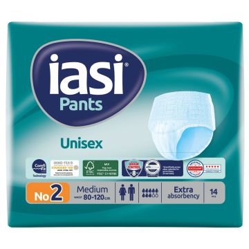 IASI Pants Пелени-гащи за възрастни Unisex N2 M 14 бр 