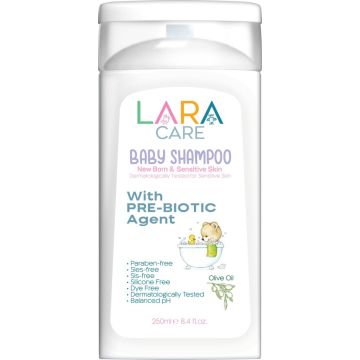 Lara Care Бебешки шампоан с пребиотични агенти и маслиново масло 250 мл