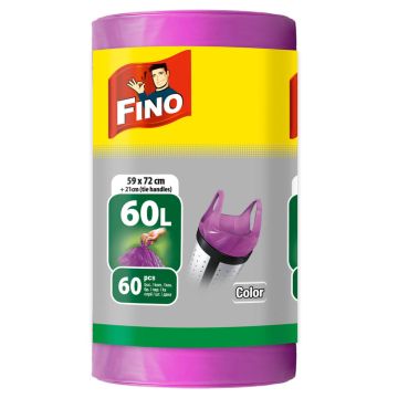 Fino Smart Handles Color Цветни торби за смет 60 л 60 бр