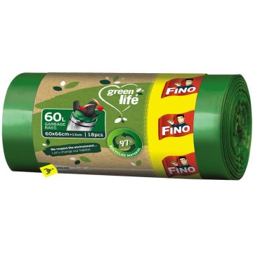 Fino Green Life Easy Pack Торби за смет 60 л 18 бр.