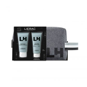 Lierac Homme Хидратиращ и енергизиращ гел-крем за мъже 50 мл + Lierac Homme Душ гел 3в1 за мъже 50 мл Комплект