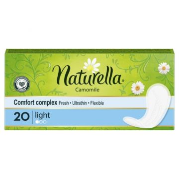 Naturella Camomile Light Ежедневни дамски превръзки с лайка 20 бр