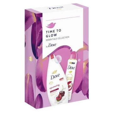 Dove Go Fresh Pomegranate & Lemon Verbena Дезодорант спрей 150 мл + Dove Rejuvenating Cherry Душ гел 250 мл Комплект
