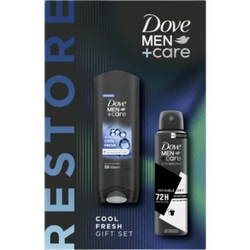 Dove Men+Care Cool Fresh Подаръчен комплект 2 части душ гел 250мл