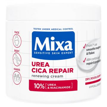 MIXA Urea Cica Repair+ Регенериращ крем за тяло за много суха кожа 400 мл