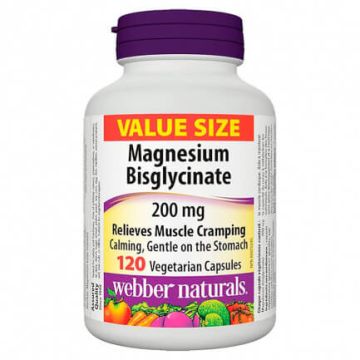 Webber Naturals Magnesium Магнезий  200 мг 120 V капсули
