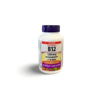 Webber Naturals Vitamin B12 1200 мг х 80 таблетки с удължено освобождаване