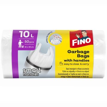 Fino Smart Handles Color Цветни торби за смет 10 л 50 бр