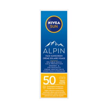 Nivea Sun Alpin Слънцезащитен крем за лице SPF50 50 мл