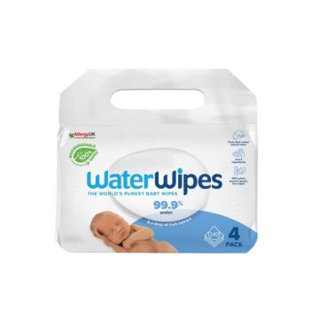Water Wipes Бебешки мокри кърпи 4 x 60 бр