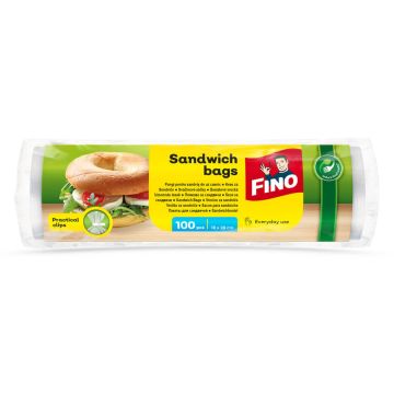 Fino Пликове за сандвичи с клипс 100 бр