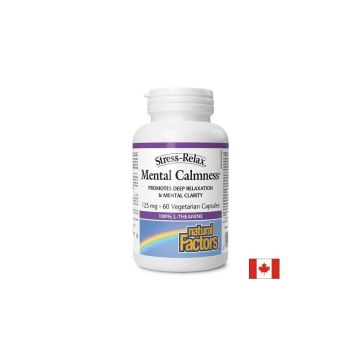 Natural Factors Mental Calmness Л-Теанин 125 мг х 60 капсули