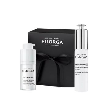 Filorga Hydra-AOX 5 Интензивен антиоксидантен серум 30 мл + Filorga Optim-Eyes Околоочен крем 15 мл Комплект