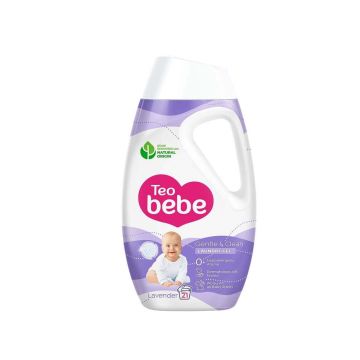 Тео Bebe Gentle & Clean Lavender Течен перилен препарат с лавандула 0,945 л