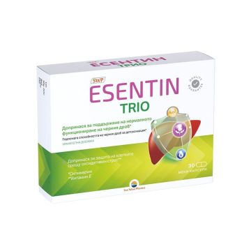 Есентин Трио за защита на черния дроб х 30 капсули Sun Wave Pharma