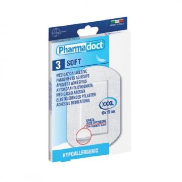 Pharmadoct Soft Хипоалергенен ластир 10 см х 15 см х 3 броя