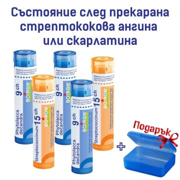 Boiron Състояние след стрeптококова ангина или скарлатина  Комплект