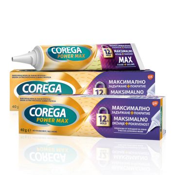 Corega Hold + Seal Корега Фиксиращ крем за зъбни протези 2 х 40 г Комплект