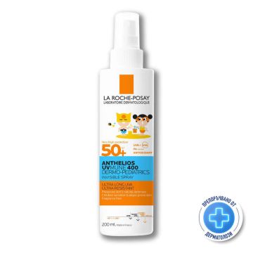 La Roche-Posay Anthelios UVMune 400 Dermo-Pediatrics Слънцезащитен спрей за лице и тяло за деца SPF50+ 200 мл