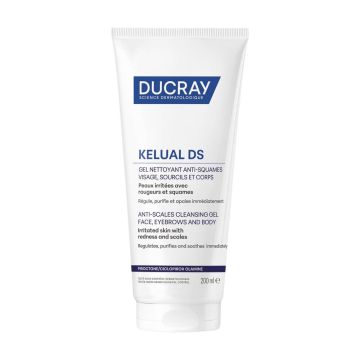 Ducray Kelual DS Почистващ пенещ се гел за лице и тяло 200 мл
