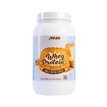 MHN Whey Protein Висококачен суроватъчен протеин с вкус на ванилов мъфин 1 кг