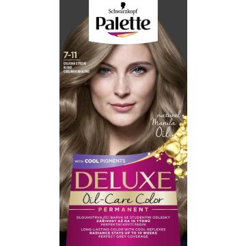 Palette Deluxe 7-11 Cool Medium Blond Крем Боя Средно рус Schwarzkopf