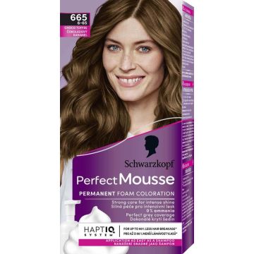 Perfect Mousse Трайна мус боя без амоняк 6-65 (665) Шоко карамел Schwarzkopf 