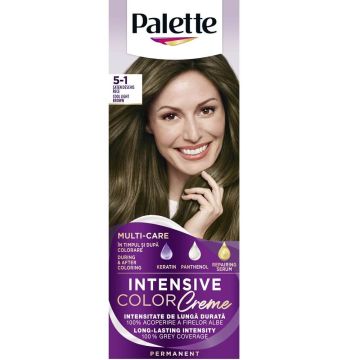 Palette Intensive Color Creme Дълготрайна крем-боя за коса 5-1 Cool Light Bronw