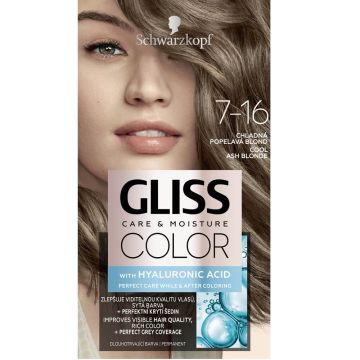 Gliss Color Дълготрайна боя за коса 7-16 Студено пепелно рус