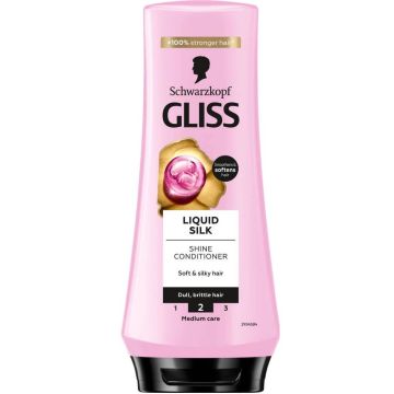 Gliss Liquid Silk Балсам течна коприна за крехка коса без блясък 200 мл