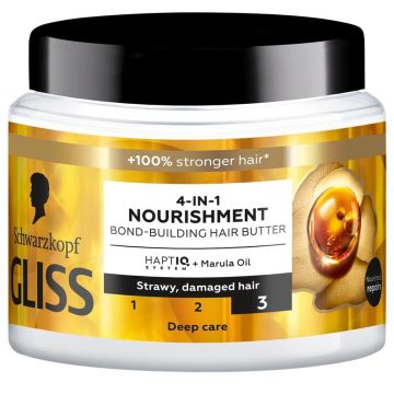 Gliss 4-in-1 Nourishment Подхранваща маска за суха и увредена коса 400 мл