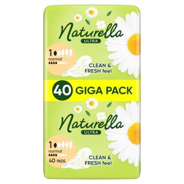 Naturella Ultra Normal Giga pack Дневни дамски превръзки с лайка х 40 бр