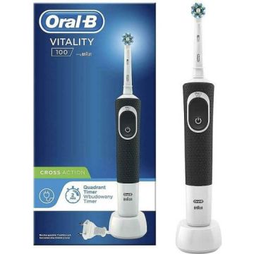 Oral-B Vitality D100 Cross Action Black Електрическа четка за зъби