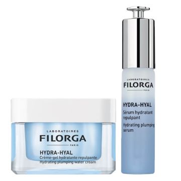 Filorga Hydra-Hyal Хидратиращ и изпълващ крем за нормална към суха кожа 50 мл + Filorga Hydra-Hyal Серум с интензивно изпълващо действие 30 мл Комплект