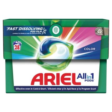 Ariel All in 1 Color Капсули за цветно пране 28 броя 