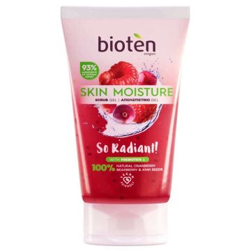 Bioten Skin Moisture Ексфолиращ скраб за лице с червени плодове 150 мл