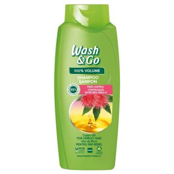 Wash & Go Шампоан с рициново масло 675 мл 	