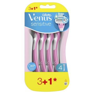 Gillette Venus Sensitive Дамска самобръсначка х 3+1 бр