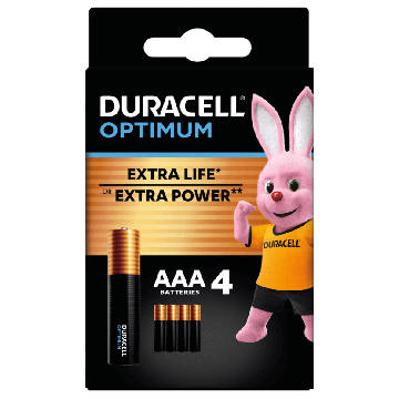 Duracell Optimum Алкални батерии AAA 4 бр 