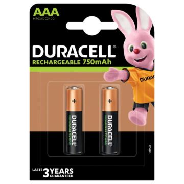 Duracell Акумулаторни батерии ААА 2BCd 750mAh 2 бр