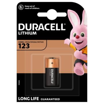 Duracell CR123 Фото литиевата батерия 1 бр