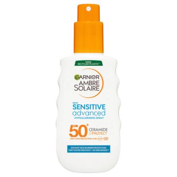 Garnier Ambre Solaire Слънцезащитно мляко спрей SPF 50+ 150 мл