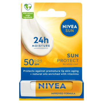 Nivea Sun Protect Слънцезащитен балсам за устни SPF50 4.8 гр