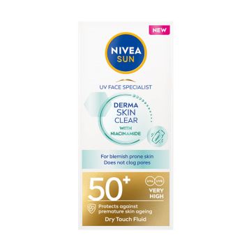 Nivea Sun UV Face Blemish Control Слънцезащитен флуид за лице SPF50+ 40 мл