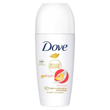 Dove Advanced Care Go Fresh Дезодорант рол он против изпотяване за жени с аромат на праскова 50 мл