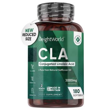 Weight World CLA Конюгирана линолова киселина 3000 мг x 180 софтгел капсули 